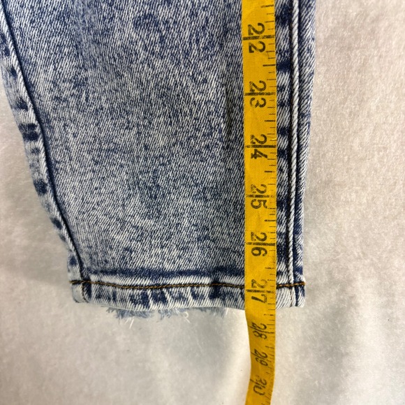 Judy Blue Acid Wash Distressed Boyfriend Jeans JB88281 Blue Womens 3/26 - Picture 8 of 8